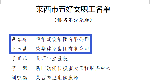 集團(tuán)公司職工榮獲萊西市女職工建功立業(yè)創(chuàng)建活動多項(xiàng)先進(jìn)個人(圖3)